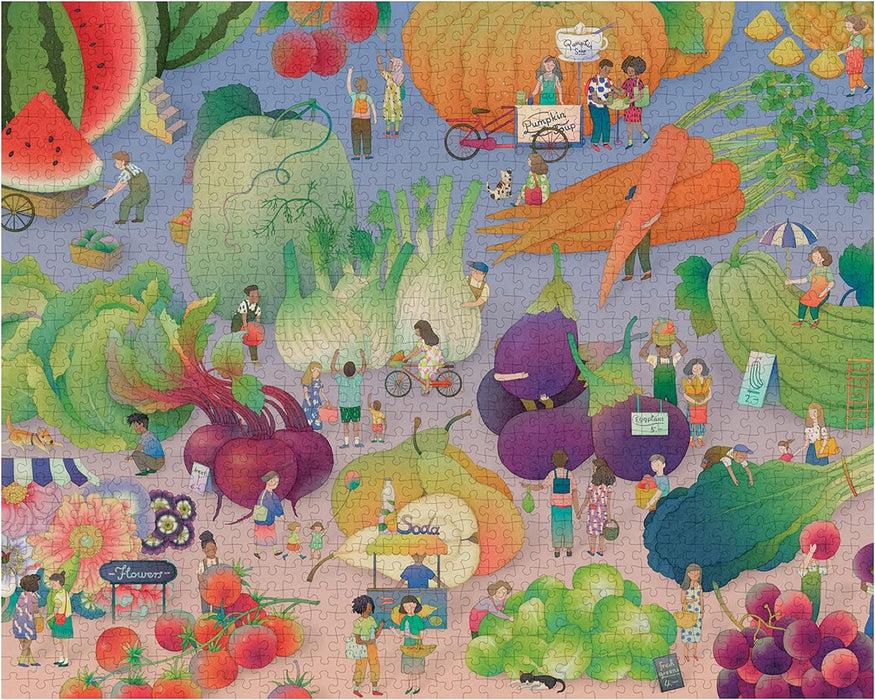 At the Farmer's Market 1000 Piece Puzzle