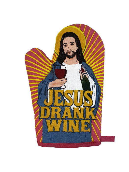 Jesus Drank Wine Oven Mitt