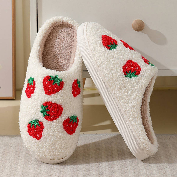 Strawberry Cartoon Fruit Slippers