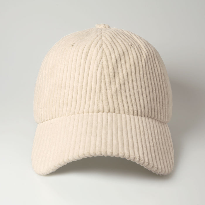 Corduroy Baseball Cap - Cream