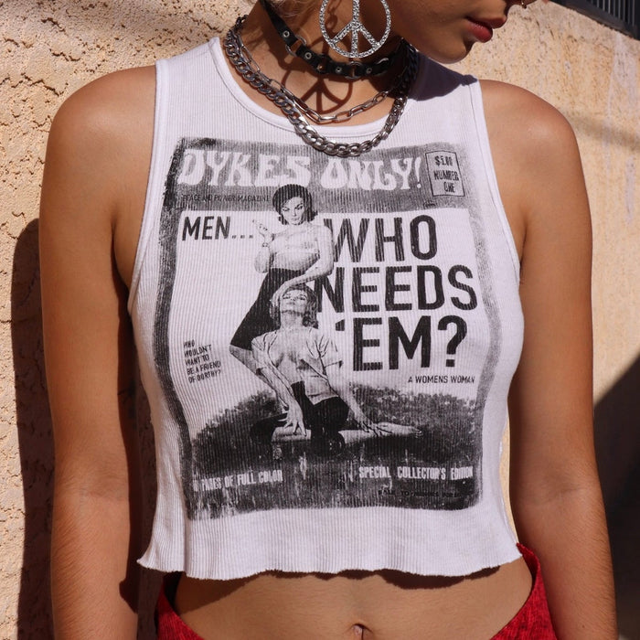 DYKES ONLY! Vintage Magazine Crop Top