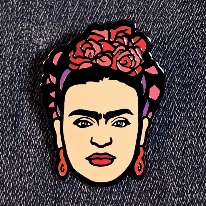 Frida Face Enamel Pin
