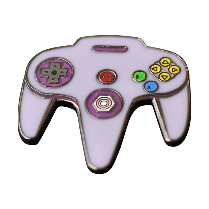 N64 Video Game Controller Enamel Pin