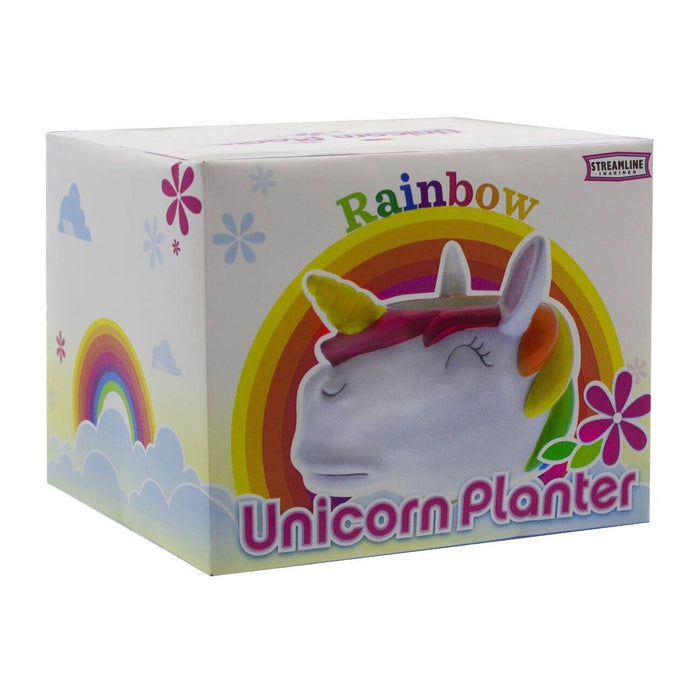 Rainbow Unicorn Planter Pot