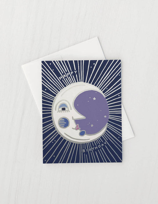 Moon Birthday Card