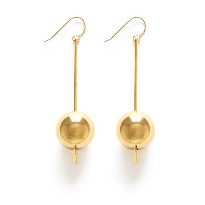 Golden Sphere Earrings