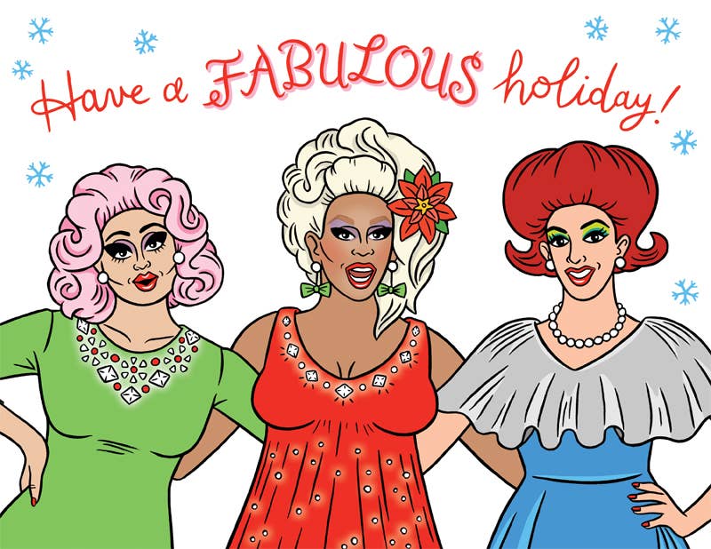 Have a Fabulous Holiday Drag Card - 8 Pack