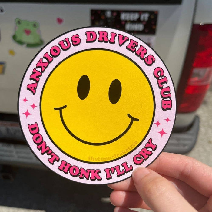 Anxious Drivers Club Oversized Sticker 💖