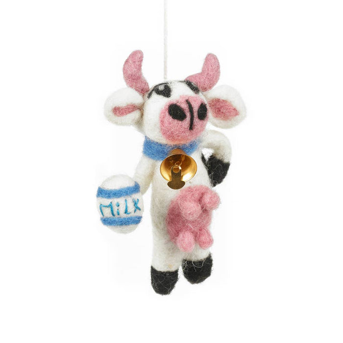 Handmade Felt Need Milk? Hanging Cow Decoration