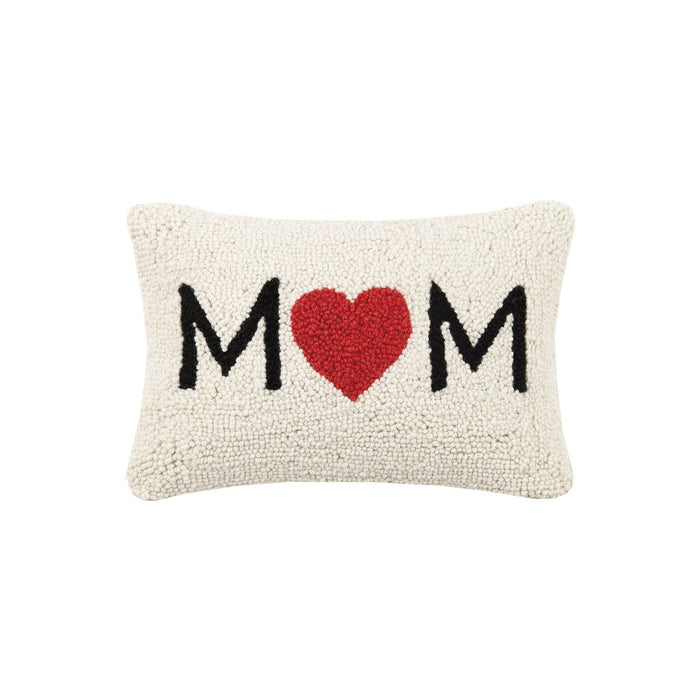 Mom Heart Hook Pillow