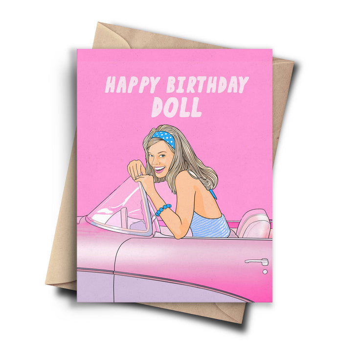 Happy Birthday Doll Card