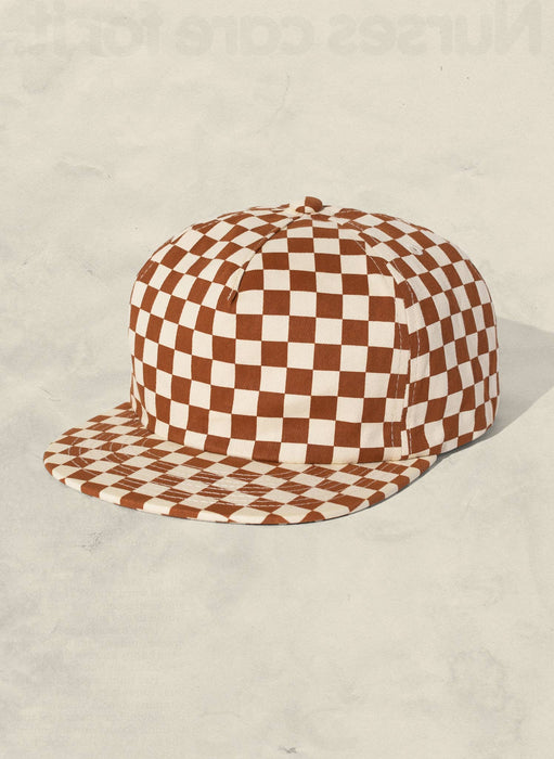 Checkerboard Field Trip Hat - Rust