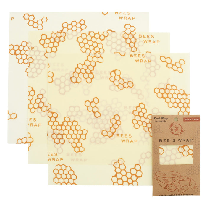 Bee's Wrap - Large - Pack of 3 in Honeycomb Print