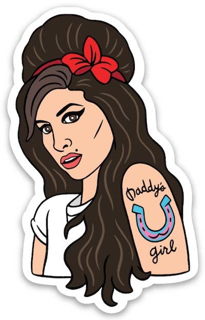Amy Winehouse Die Cut Sticker
