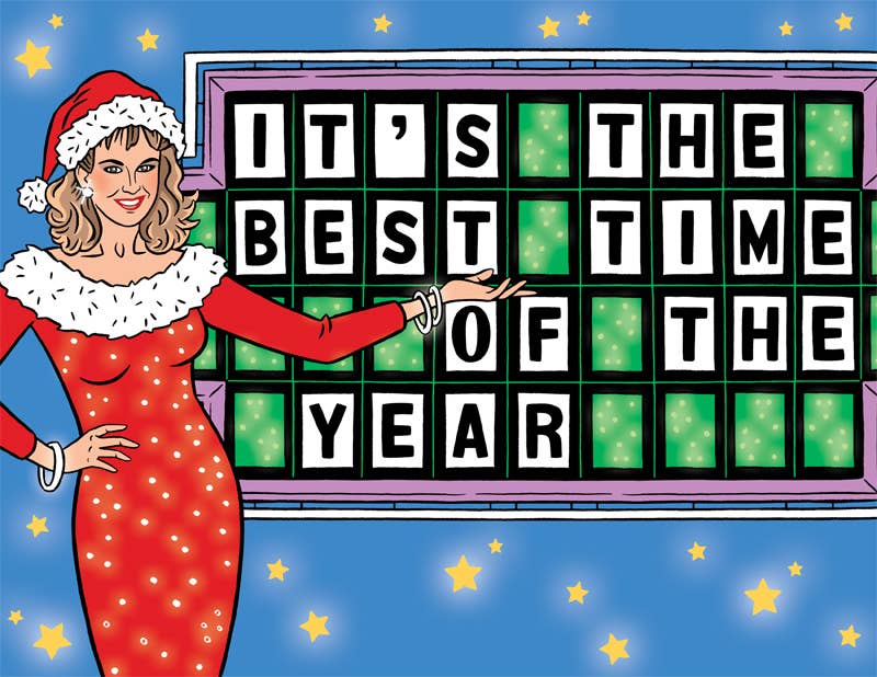 Wheel of Fortune Holiday Card