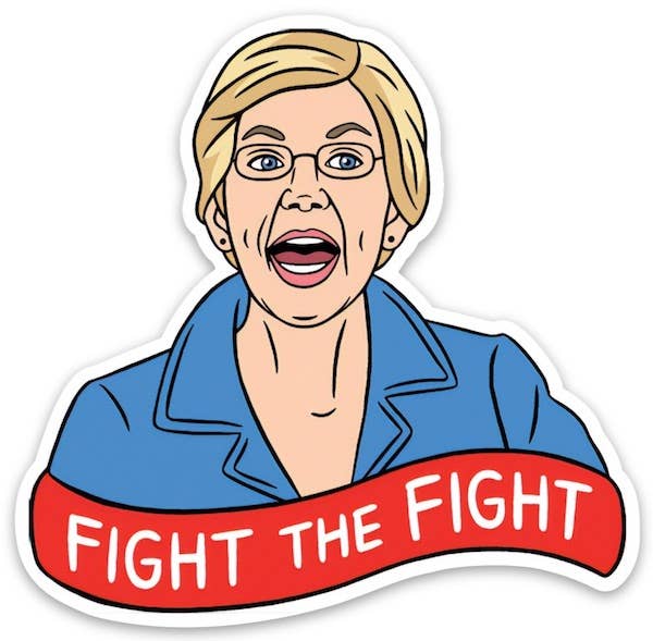 Elizabeth Warren Die Cut Sticker