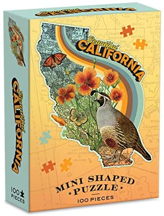 California Shaped Mini Puzzle - 100 Pieces