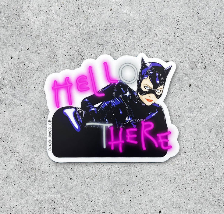 Catwoman Hell Here sticker