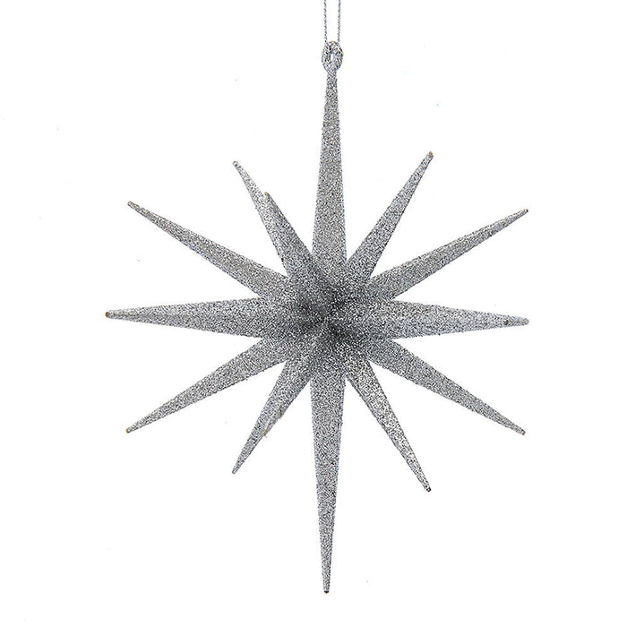 6" Silver Star Ornament