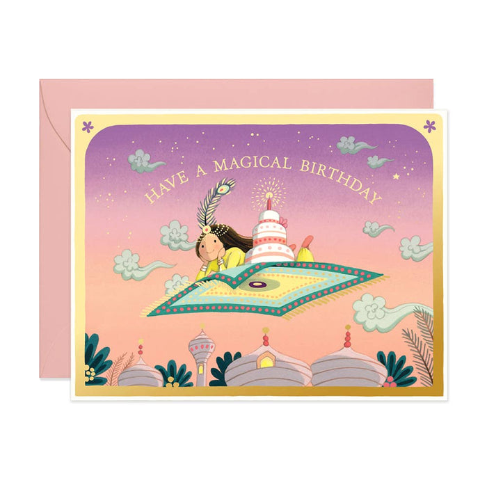 Magic Carpet Birthday Card