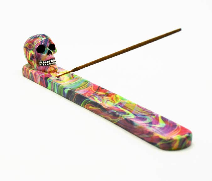 Multi Color Tie-Dye Swirl Incense Burner