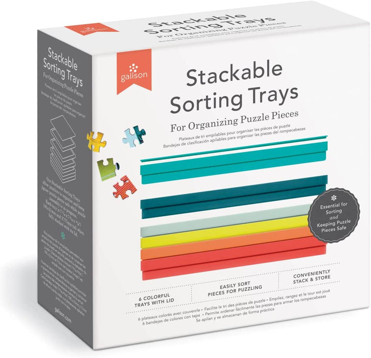 Stackable Sorting Trays for Organizing Puzzle Pieces