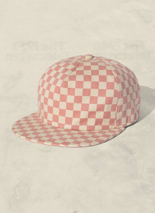 Checkerboard Field Trip Hat - Blush