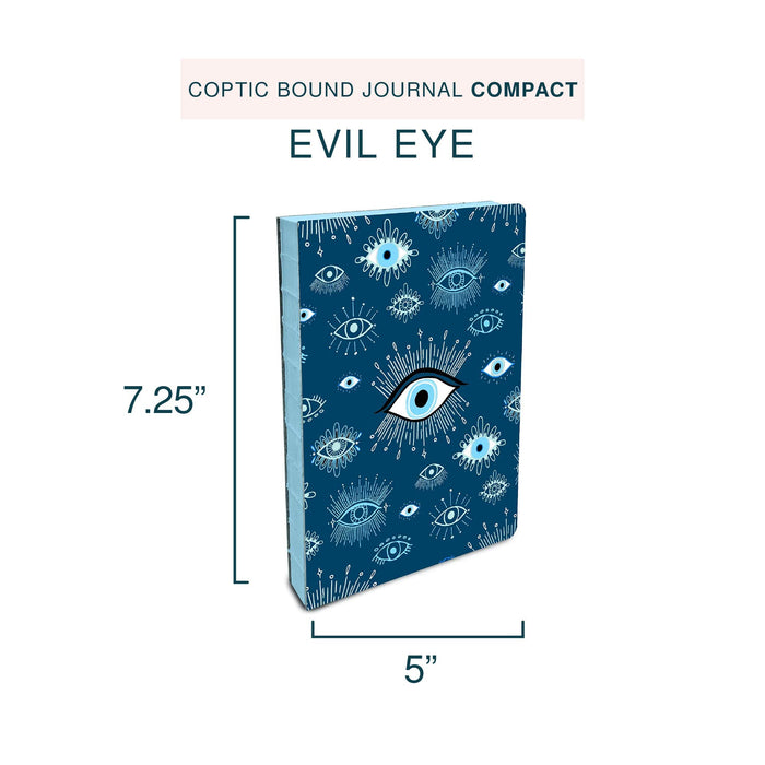 Coptic Bound Notebook - Evil Eye
