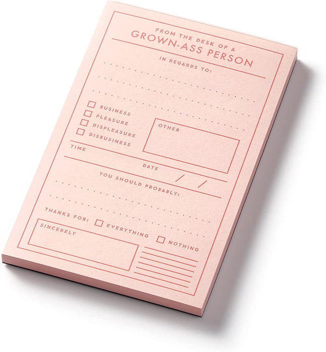 Grown-Ass Person Memo Pad by Brass Monkey