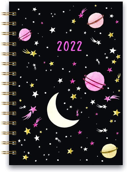 2022 Moons & Stars - Medium Spiral Planner