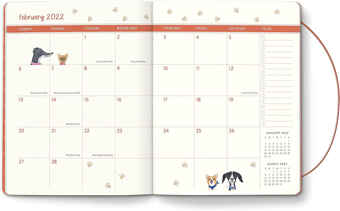 2022 Doggone Cute - Just Right Monthly Planner