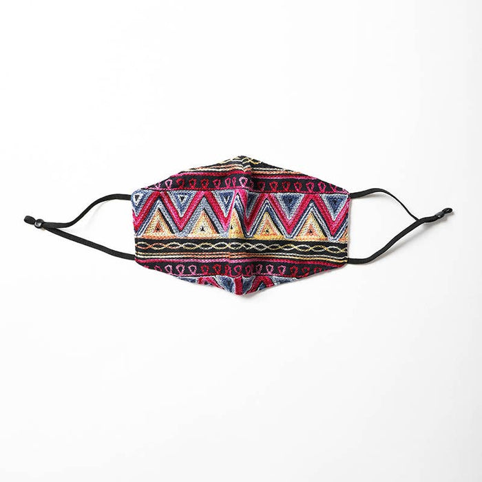 Zig Zag Embroidered Face Mask