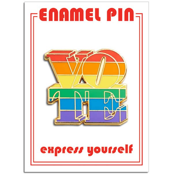 Vote Pin - Rainbow