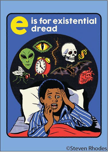 E Is For Existential Dread Magnet