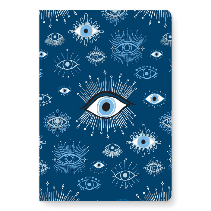Coptic Bound Notebook - Evil Eye