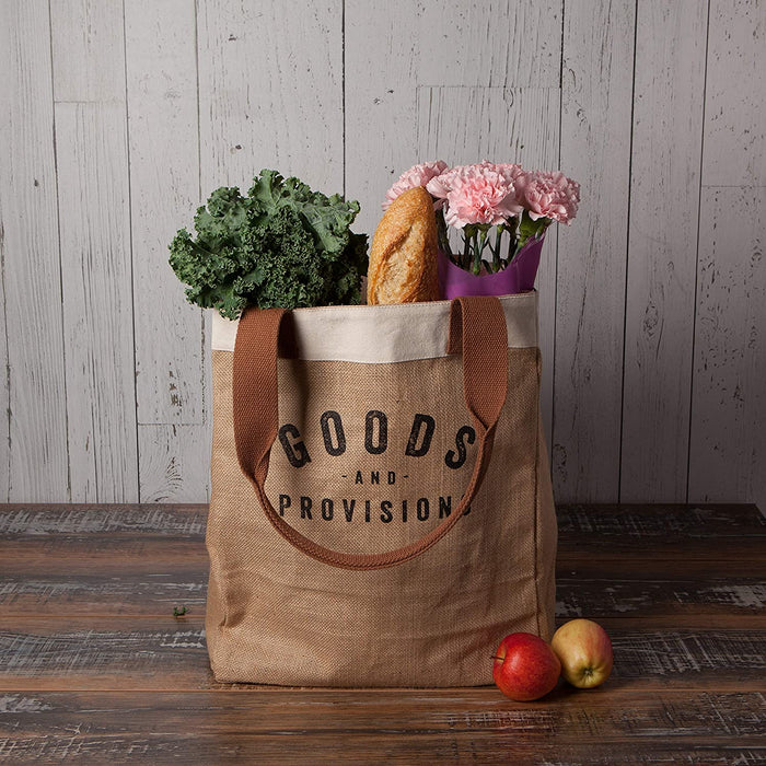Market Tote - "Goods and Provisions"