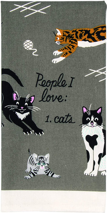 People I Love: Cats Dish Towel