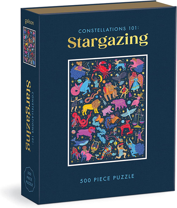 Galison Constellations 101: Stargazing – 500 Piece Book Puzzle