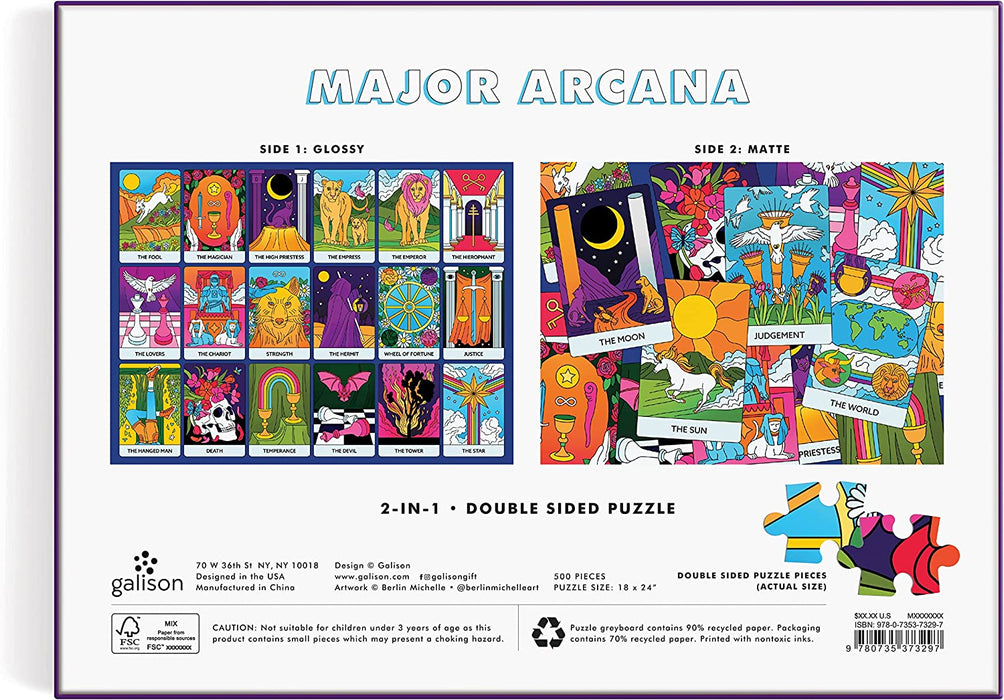 Major Arcana 500 Piece Double Sided Puzzle