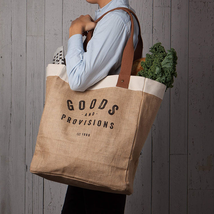Market Tote - "Goods and Provisions"