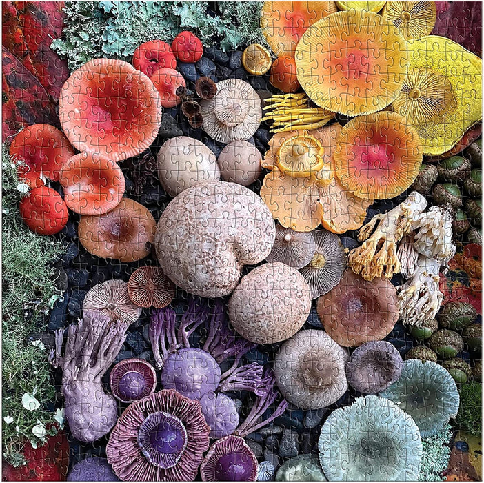 Shrooms in Bloom 500 Piece Puzzle from Galison - 20" x 20" Puzzle