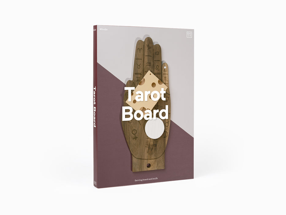 Tarot Palm Serving Board with Secret Knife