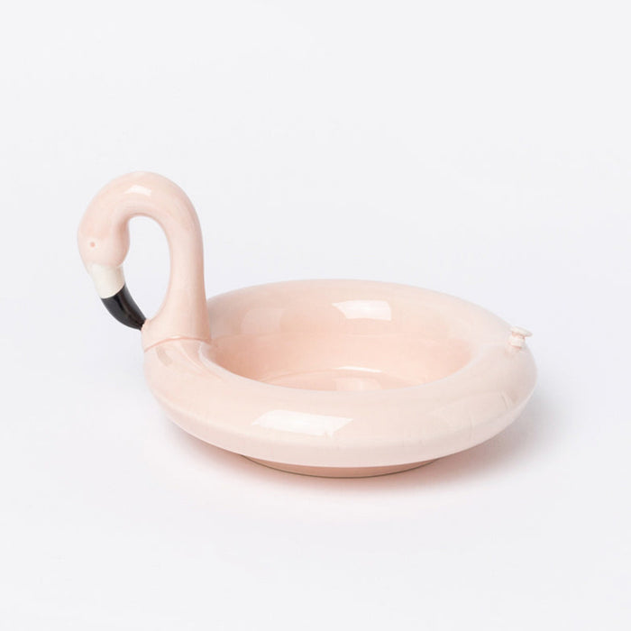 Ceramic Flamingo Floatie Dish