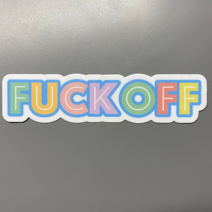 Fuck Off Die-Cut Sticker