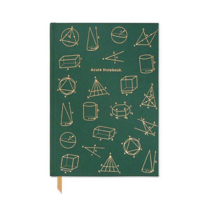 Acute Notebook - Hard Cover Suede Cloth Journal