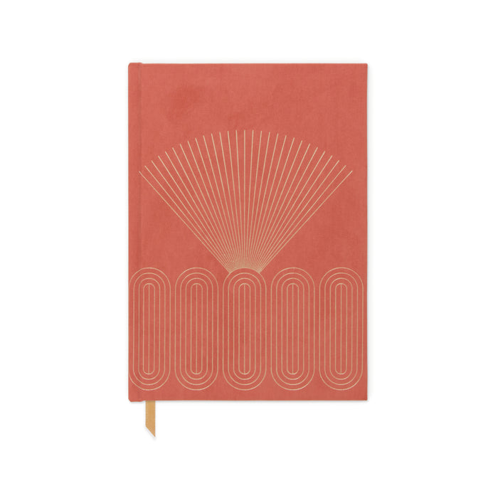 Radiant Rays - Hard Cover Suede Cloth Journal