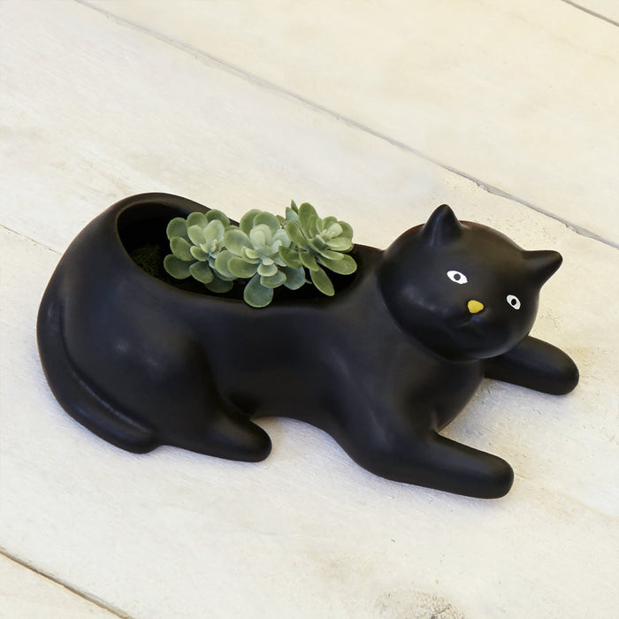 Cosmo, the Black Cat Planter
