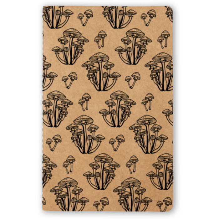 Wild Mushrooms Kraft Layflat Notebook