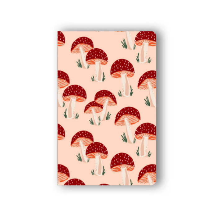Peach Mushrooms Layflat Notebook