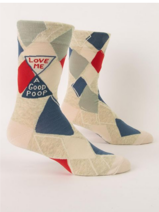 Love Me a Good Poop Men's Crew Socks